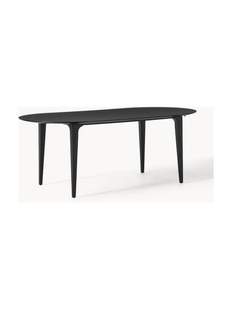 Mesa de comedor ovalada en madera de mango Archie, 200 x 100 cm, Madera de mango maciza pintada

Este producto está hecho de madera de origen sostenible y con certificación FSC®., Madera de mango pintada de negro, An 200 x F 100 cm