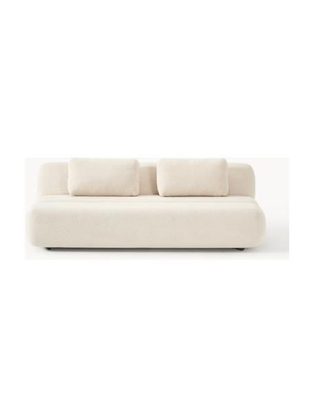 Sofá cama en borreguillo Caterpillar (3 plazas), Tapizado: borreguillo (100% poliést, Tapizado: espuma de poliuretano, ce, Borreguillo beige, An 203 x F 128 cm