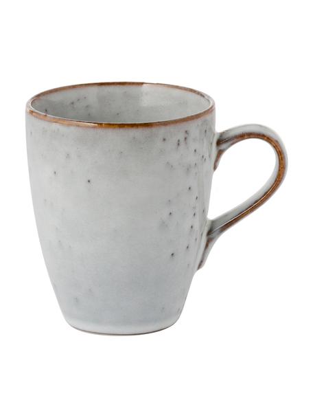 Handgemachte Tassen Nordic Sand, verschiedene Größen, 6 Stück, Steingut, Grau-, Beigetöne, Ø 10 x H 12 cm, 400 ml