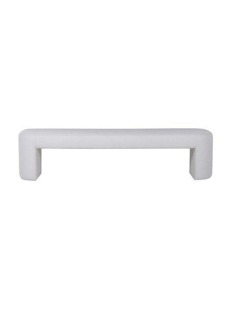 Panca letto imbottita Provenza, Rivestimento: 100% poliestere Con 35.00, Tessuto grigio chiaro, Larg. 180 x Alt. 45 cm