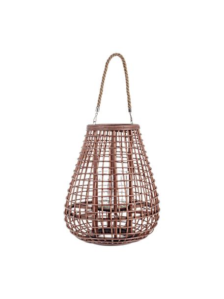 Windlicht Mombasa, Windlicht: Rattan, Griff: Jute, Rattan, Ø 33 x H 40 cm