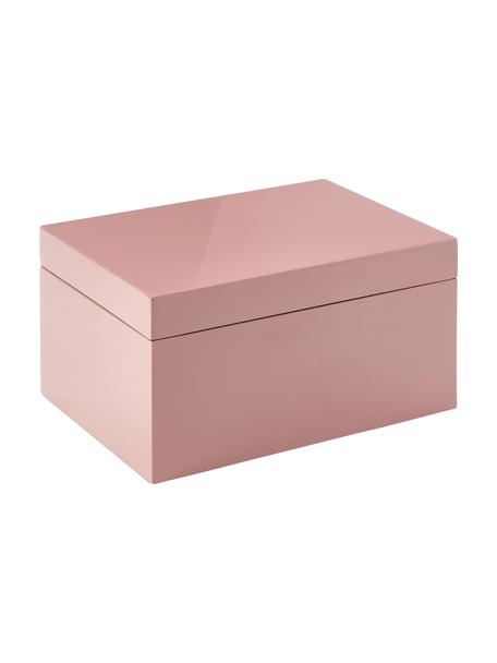 Joyero con espejo Taylor, Rosa, negro, An 26 x Al 13 cm