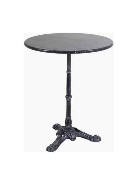 Table de jardin en marbre Loire, Gris foncé, Ø 60 x haut. 72 cm