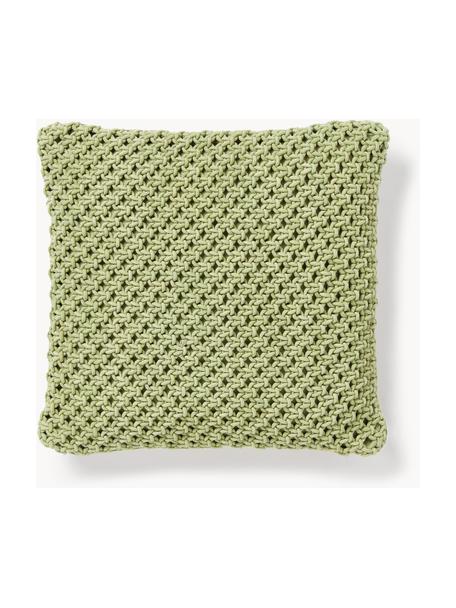 Housse de coussin tricotée en coton Gabrielle, 100 % coton

Le matériau est certifié STANDARD 100 OEKO-TEX®, 11.HIN.00050, Hohenstein HTTI, Vert, larg. 45 x long. 45 cm