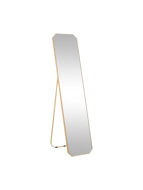 Espejo de pie de aluminio Bavado, Espejo: cristal, Latón, An 41 x Al 175 cm