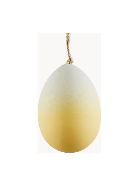 Ciondoli pasquali fatti a mano Essie 3 pz, Plastica, Bianco, giallo sole, Ø 4 x Alt. 6 cm