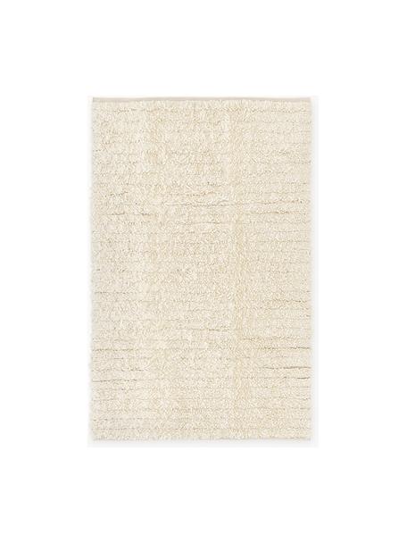 Ručně tkaný vlněný koberec s různou výškou povrchu Octavia, 71 % vlna, 29 % bavlna

V prvních týdnech používání vlněných koberců se může objevit charakteristický jev uvolňování vláken, který po několika týdnech používání zmizí., Krémově bílá, Š 120 cm, D 180 cm (velikost S)