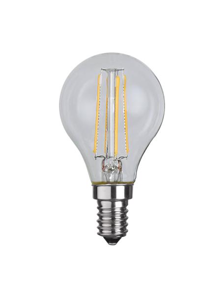 Lampadina E14, bianco caldo, 1 pz, Lampadina: vetro, Base lampadina: alluminio, Trasparente, Ø 5 x Alt. 8 cm, 1 pz