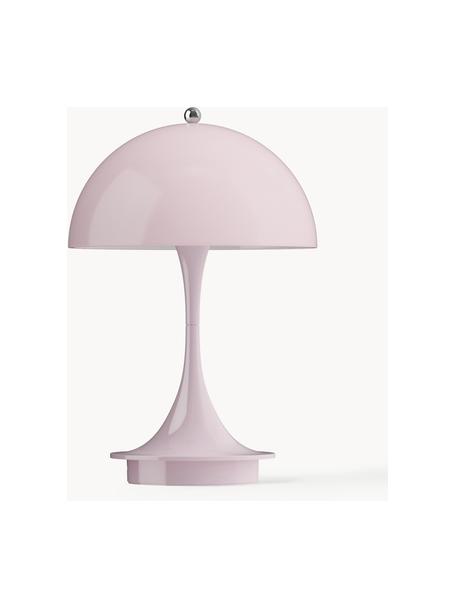 Mobilna lampa stołowa LED z funkcją przyciemniania Panthella, W 24 cm, Tworzywo sztuczne, Jasnoróżowe tworzywo sztuczne, Ø 16 x W 24 cm