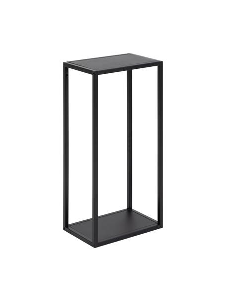 Étagère murale en métal Neptun, Métal, revêtement par poudre, Noir, larg. 30 x haut. 60 cm