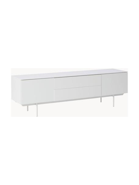 Skříňka s dvířky Elyn, Matná bílá, Š 180 cm, V 55 cm