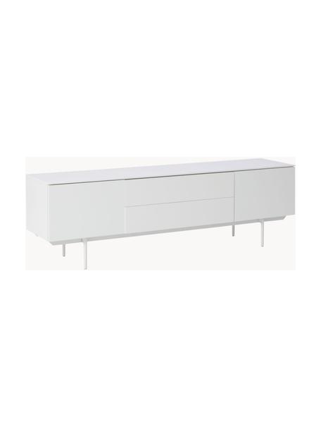 Aparador Elona, Estructura: tablero de fibras de dens, Patas: metal con pintura en polv, Blanco mate, An 180 x Al 55 cm