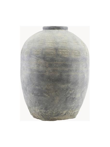 Bodenvase Rustik aus Beton, H 47 cm, Beton, Grautöne, Ø 37 x H 47 cm