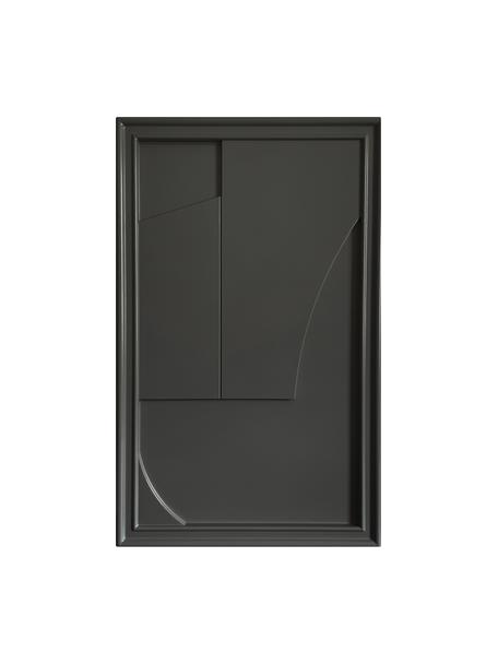 Ručne vyrobená nástenná dekorácia Verto, Čierna, Š 30 x V 50 cm