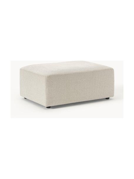 Puf reposapiés Melva, Tapizado: 100% poliéster Alta resis, Estructura: madera de pino y abeto ma, Patas: plástico., Tejido beige claro, An 99 x F 72 cm