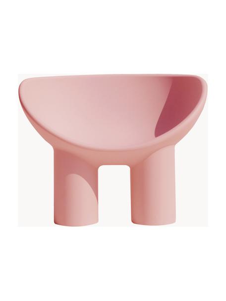 Fauteuil lounge en plastique Roly Poly, Plastique, Vieux rose, larg. 84 x prof. 57 cm