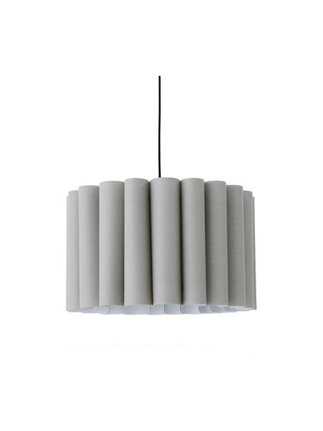 Lampa wisząca z lnu Hilde, Szary, Ø 50 x W 30 cm