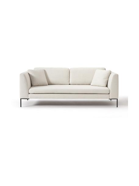 Sofá Emma (3 plazas), Tapizado: poliéster Alta resistenci, Estructura: madera de pino macizo con, Patas: metal con pintura en polv, Tejido blanco crema, An 227 x F 100 cm