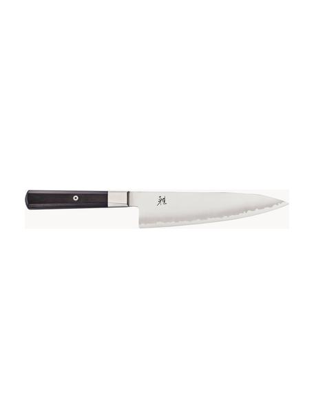 Couteau Gyutoh Miyabi, Argenté, bois foncé, long. 35 cm