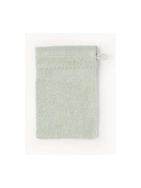 Manoplas de baño de algodón Camila, 2 uds., Verde salvia, Manoplas de baño, An 16 x Al 22 cm