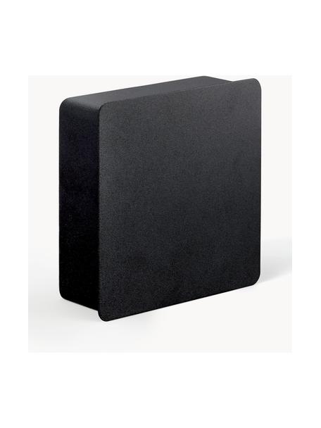 Sleuteldoos Rin met magnetische achterkant, Gepoedercoat staal, Zwart, B 16 x H 16 cm