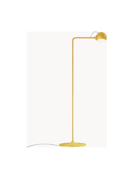 Kleine verstelbare LED leeslamp Ixa, dimbaar, Lamp: technopolymeer, Zonnengeel, H 105 cm