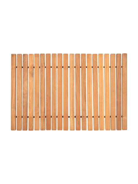 Dywanik łazienkowy z drewna tekowego Anna, Drewno tekowe
Produkt wykonany z certyfikowanego drewna tekowego z Indonezji, pochodzącego głównie z nadmiaru drewna powstałego w ramach produkcji mebli., Drewno tekowe, S 40 x D 60 cm
