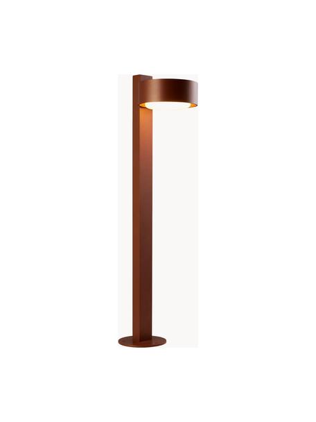 Borne d'éclairage LED soufflée bouche Plaff-On!, intensité lumineuse variable, Blanc, terracotta, larg. 16 x haut. 76 cm