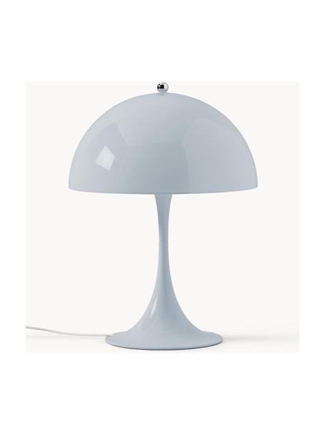 Lampa stołowa LED z funkcją przyciemniania Panthella, W 34 cm, Stelaż: aluminium powlekane, Szaroniebieskie szkło akrylowe, Ø 25 x 34 cm