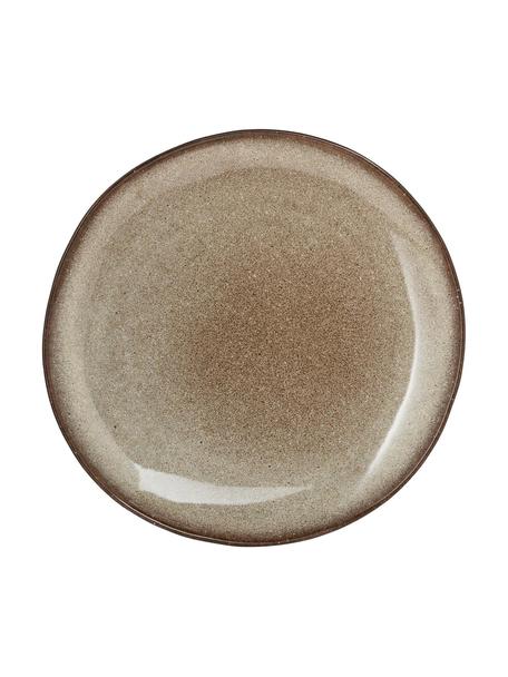Handgemachter Frühstücksteller Sandrine, Steingut, Beigetöne, Ø 22 x H 2 cm