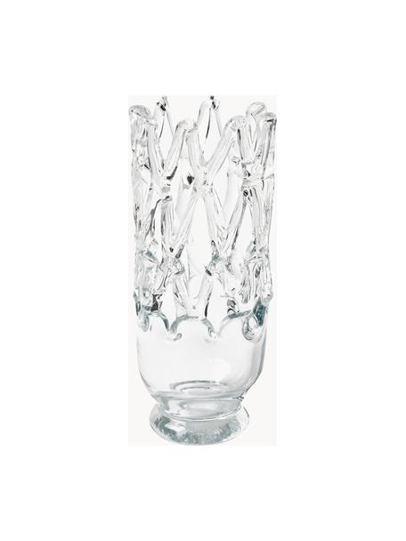 Sklenená váza Timantti, V 33 cm, Sklo, Priehľadná, Ø 14 x V 33 cm
