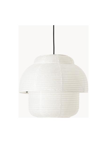 Lampa wisząca z papieru ryżowego Paper, Biały, Ø 40 x W 34 cm