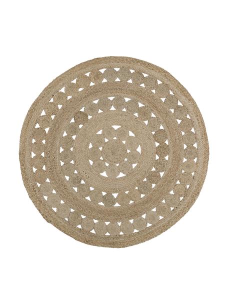 Tappeto rotondo in juta fatto a mano Shyam, 100% juta, Marrone, Ø 150 cm (taglia M)