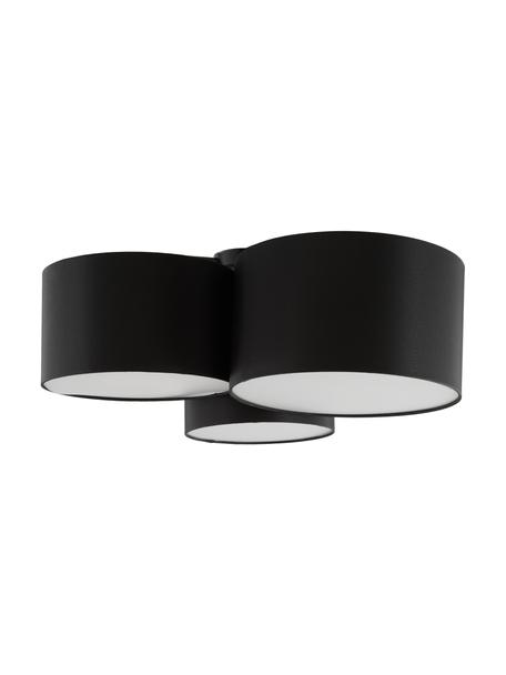 Velké stropní svítidlo Luke, Černá, Ø 61 cm, V 26 cm