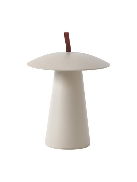 Mobiele dimbare LED tafellamp Ara To-Go, Lamp: gecoat aluminium, Diffuser: kunststof, Beige, Ø 20 x H 29 cm