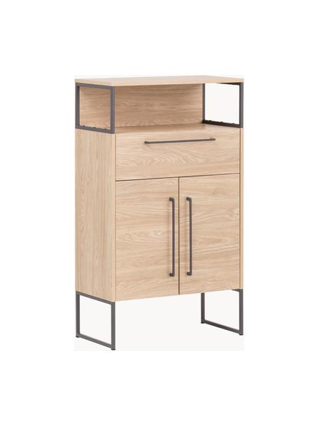 Bad-Midischrank Rosalie in Eichenholz-Optik, B 65 cm, Beige, Eichenholz-Optik, B 65 x H 113 cm