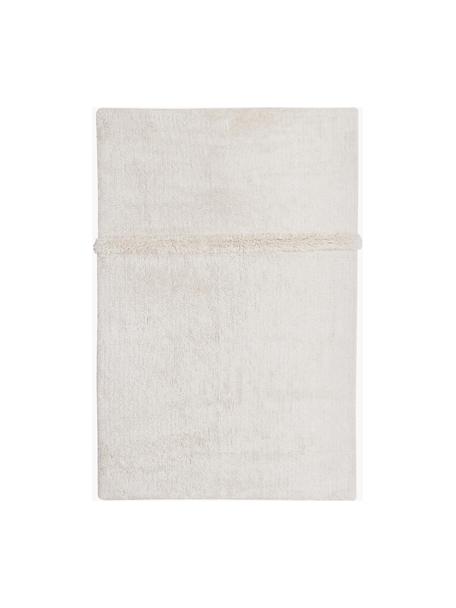 Alfombra artesanal de lana Tundra, lavable, Parte superior: 100% lana, Reverso: algodón reciclado Las alf, Off White, An 170 x L 240 cm (Tamaño M)