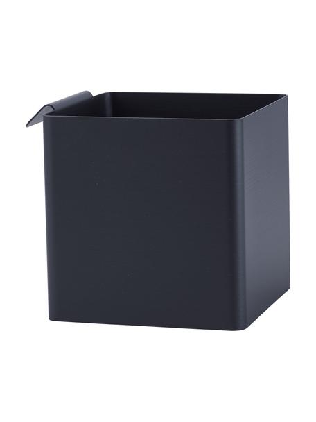 Stahl-Küchenaufbewahrungsbox Flex, Stahl, beschichtet, Schwarz, B 11 x H 11 cm