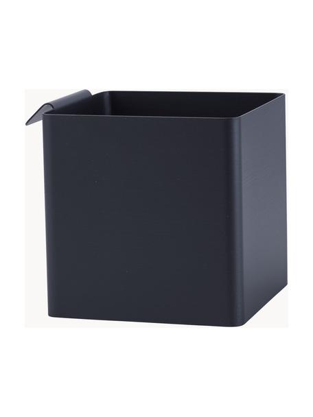 Ocelový kuchyňský úložný box Flex, Potažená ocel, Černá, Š 11 cm, V 11 cm