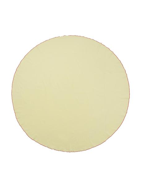 Baumwoll-Tischdecke Wilhelmina, 100 % Baumwolle, Gelb, Ø 200 cm