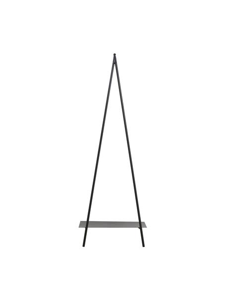 Otwarta szafa z metalu Ravi, Metal malowany proszkowo, Czarny, S 64 x W 180 cm