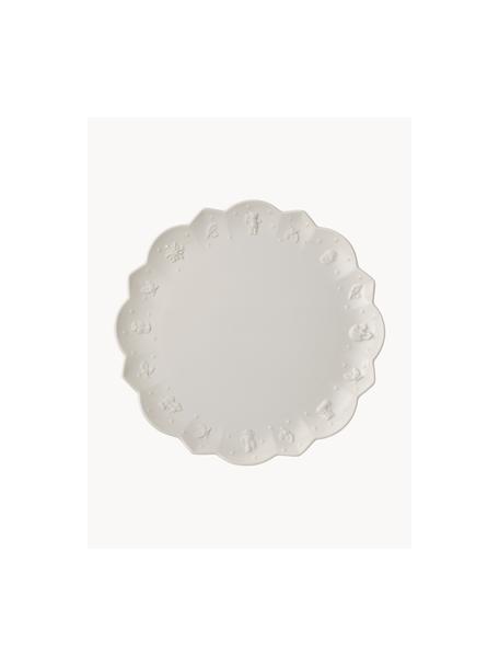 Assiettes plates Toy's Delight, 6 pièces, Porcelaine Premium, Blanc cassé, Ø 30 cm