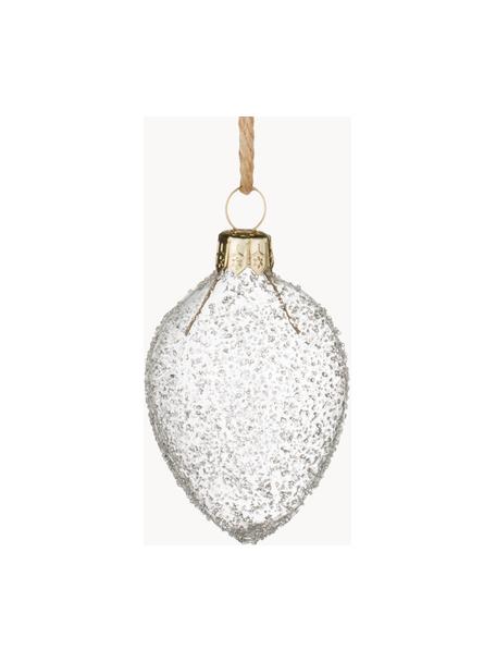 Œuf de Pâques à suspendre fait main Clear, 3 pièces, Verre, Transparent, Ø 60 cm