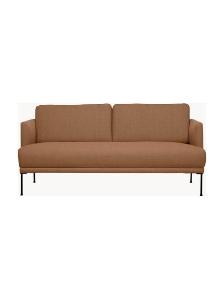 Sofa Fluente (2-Sitzer), Bezug: 100% Polyester Der strapa, Gestell: Massives Kiefernholz, FSC, Füße: Metall, pulverbeschichtet, Webstoff Hellbraun, B 166 x T 85 cm