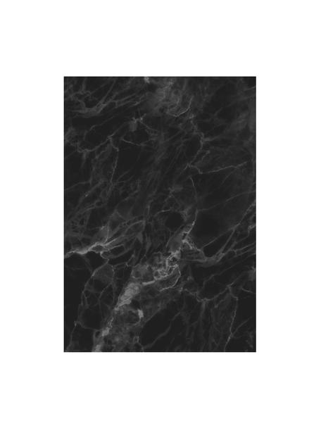 Papier peint imprimé marbre noir Marble, Intissé, Noir, larg. 195 x haut. 280 cm