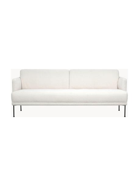 Sofá de borreguillo Fluente (3 plazas), Tapizado: 100% poliéster (borreguil, Estructura: madera de pino maciza, Patas: metal con pintura en polv, Borreguillo blanco crema, An 196 x F 85 cm