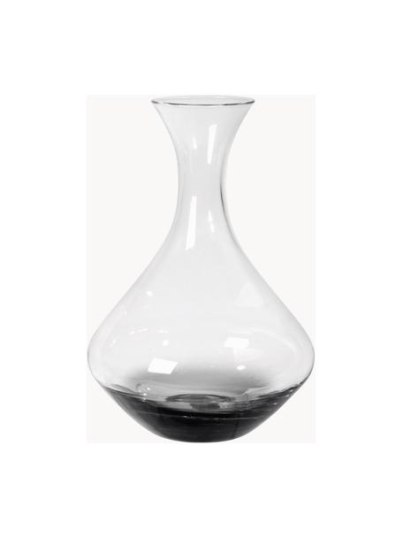 Mundgeblasene Karaffe Smoke mit Farbverlauf, 1.6 L, Glas, mundgeblasen, Transparent, Grau, 1.6 L