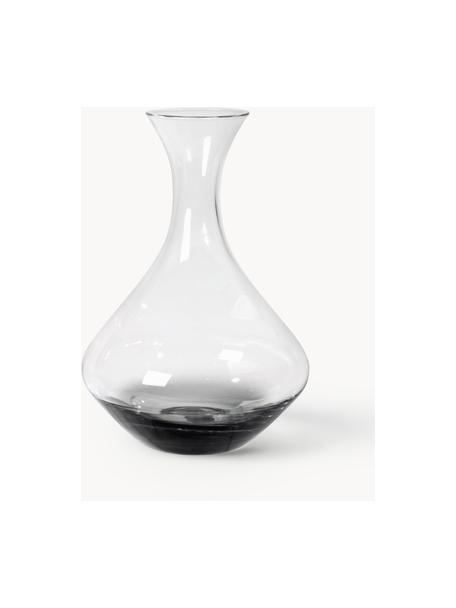 Mundgeblasene Karaffe Smoke mit Farbverlauf, 1.6 L, Glas, mundgeblasen, Transparent, Grau, 1.6 L