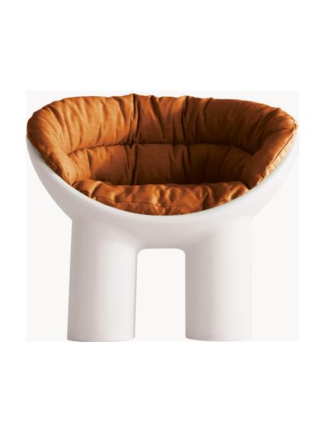 Coprisedile per poltrona Roly Poly, Rivestimento: 100% cotone, Terracotta, Larg. 80 x Alt. 45 cm