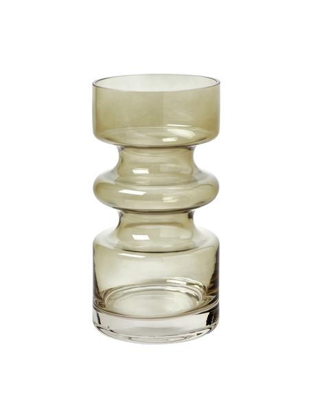 Mundgeblasene Glas-Vase Clea in Grün, Glas, Grün, Ø 10 x H 18 cm